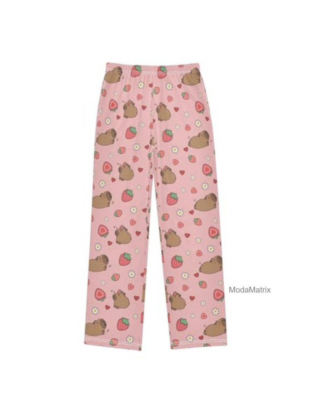Kids Lounge Pajama Pants Elastic Waist Sleep Bottoms with Pockets